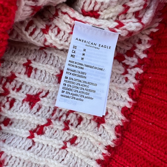 American Eagle Nordic Pattern Chunky Knit Sweater M - Picture 4 of 6